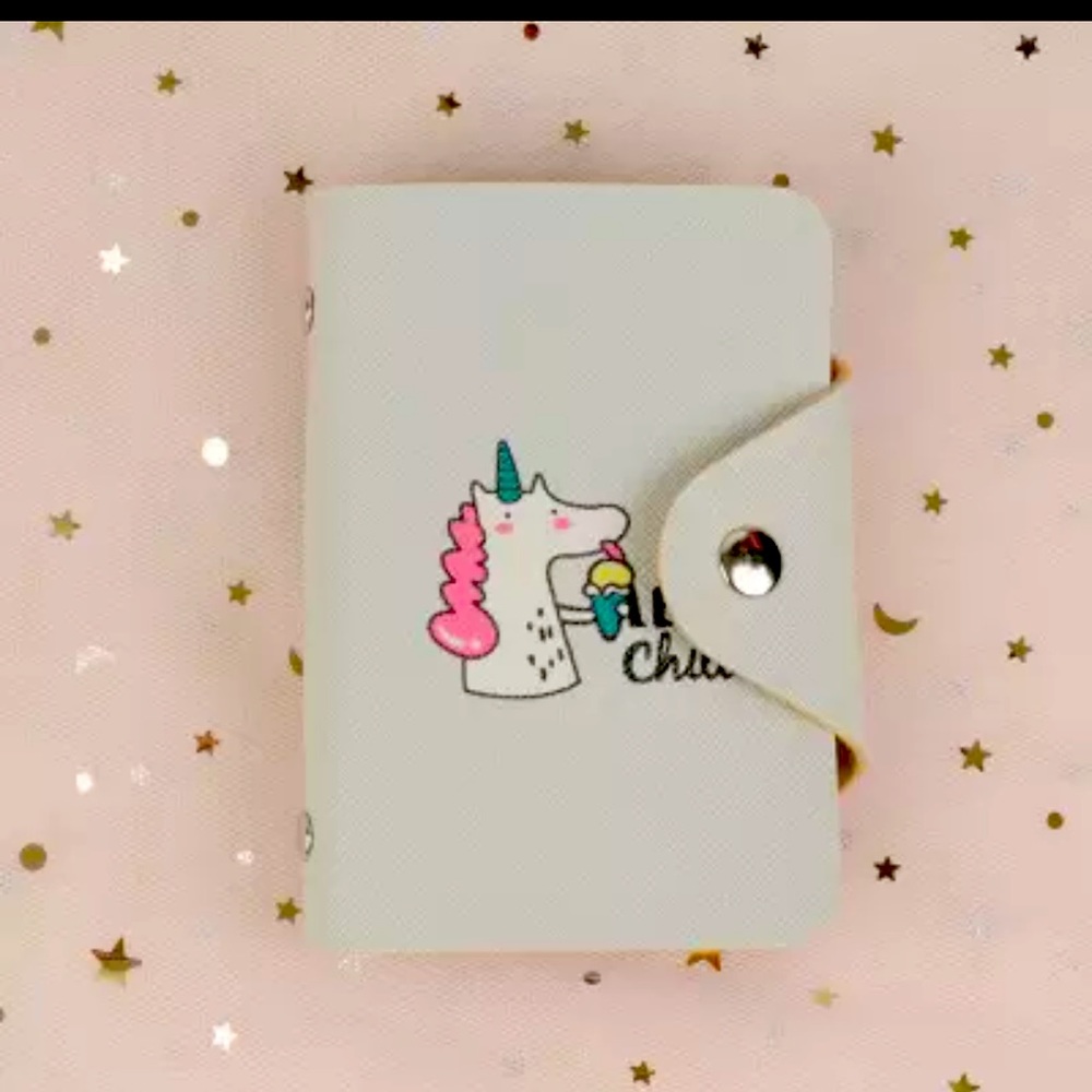 Leather card holder case wallet